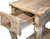 Oakestry Austerity Reclaimed Wood Chairside End Table with 1 Drawer and Open Shelf, Driftwood
