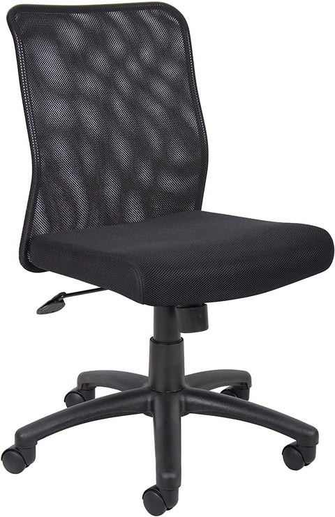 Oakestry Budget Mesh Task Chair without Arms in Black