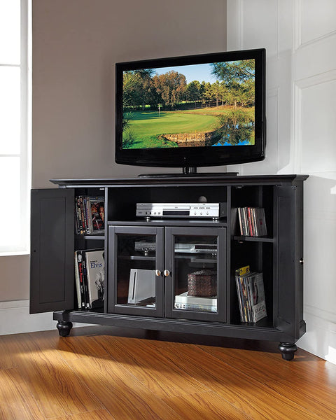 Oakestry LaFayette 48-inch Corner TV Stand - Black