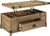 Oakestry Treasure Trove Accents Lift Top Cocktail Table, 43.5&#34; x 23.5&#34; x 18&#34;, Natural