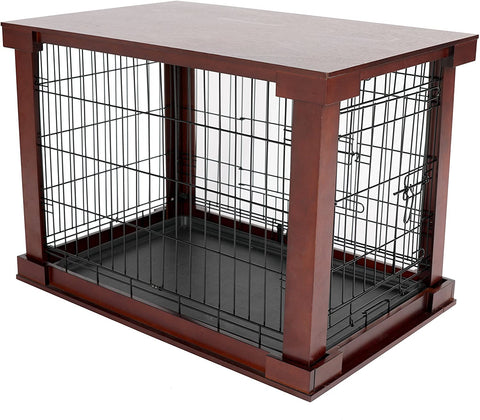 Oakestry Pet Cage with Crate Cover, Medium