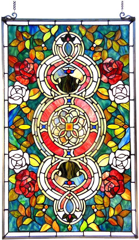 Oakestry 20x32 Eureka SONARATiffany-Glass Victorian Window Panel