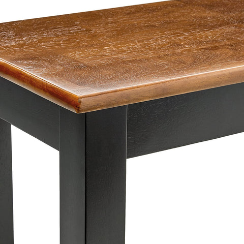Oakestry Bloomington Dining Table, Black/Cherry