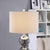 Oakestry ABS1519SMSNG 28.5&#34; Table LAMP, 1 PC UPS PK, 3.61&#39; Element Lighting, Grey