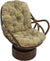 Oakestry Patterned Jacquard Chenille Swivel Rocker Chair Cushion, 48&#34; x 24&#34;, Wind Song