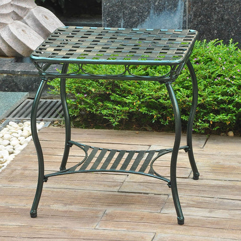 Oakestry Santa Fe Iron Nailhead Side Table