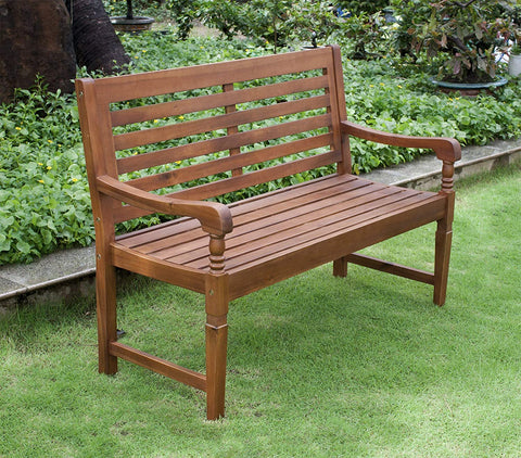 Oakestry BCH0350110010 Nantucket Garden Bench, Acacia, Natural