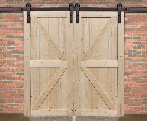 Oakestry Artisan 36̢‰âÂå_ Kit, Unfinished with Sliding Barn Door with Hardware, 1.38̢‰âÂå_D x 36.00̢‰âÂå_W x 84.06̢‰âÂå_H