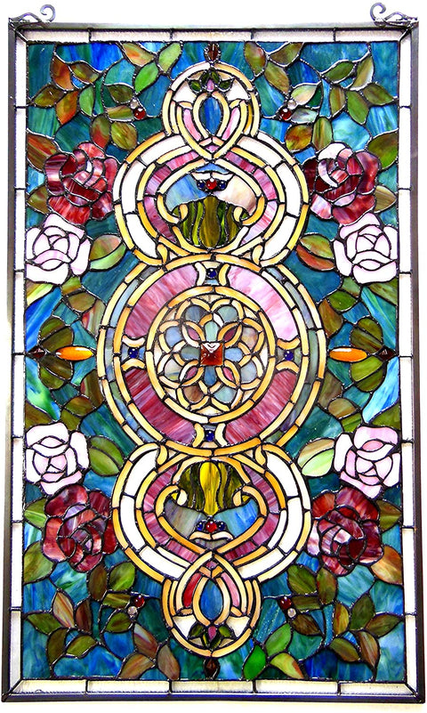 Oakestry 20x32 Eureka SONARATiffany-Glass Victorian Window Panel