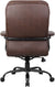 Oakestry Heavy Duty Double Plush LeatherPlus Chair with 350lbs Weight Capacity in Bomber Brown