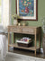 Oakestry French Country Two Drawer Hall Table, Driftwood