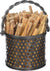 Oakestry Twisted Ropr fatwood Holder Basket Caddy, Graphite