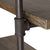 Oakestry GH072 Two-Tier Floating Metal Pipe Shelves with Aged Wood Finish - Wall Mount - Brown