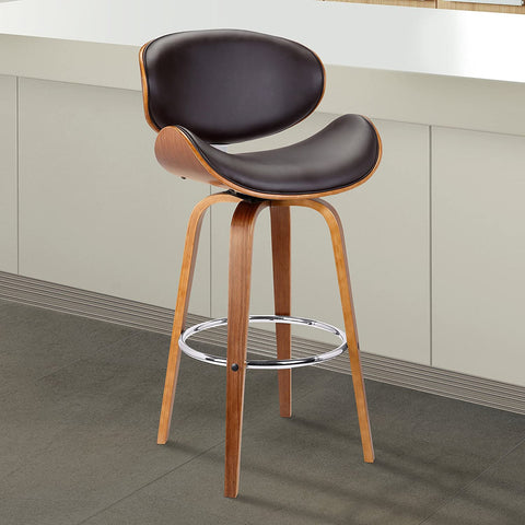 Oakestry Solvang Mid-Century Swivel Counter Height Barstool, 26&#34;