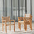 Oakestry Chesapeake Dining Chair-Set of Two, Golden Oak Wood Color