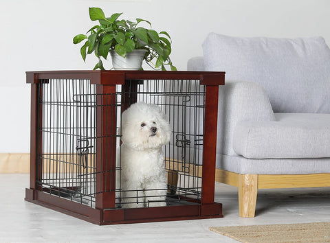 Oakestry Pet Cage with Crate Cover, Medium