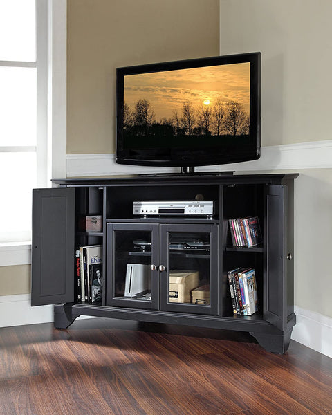 Oakestry LaFayette 48-inch Corner TV Stand - Black