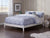 Oakestry Orlando Platform Bed with Open Foot Board, Full, White
