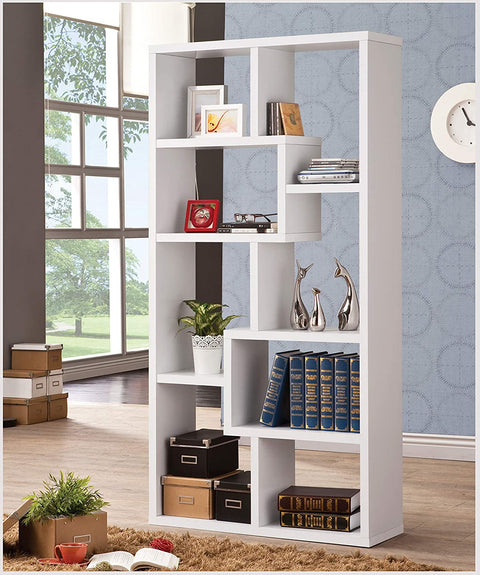 Oakestry FINE FURNITURE Multiple Cubed Rectangular Bookcase Weathered Grey