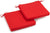 Oakestry Twill 19-Inch by 20-Inch by 3-1/2-Inch Zippered Cushions, Red, Set of 2